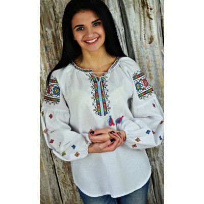 Embroidered blouse "Winter Morning"